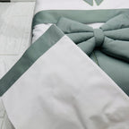 Set nascita ciniglia fiocco verde