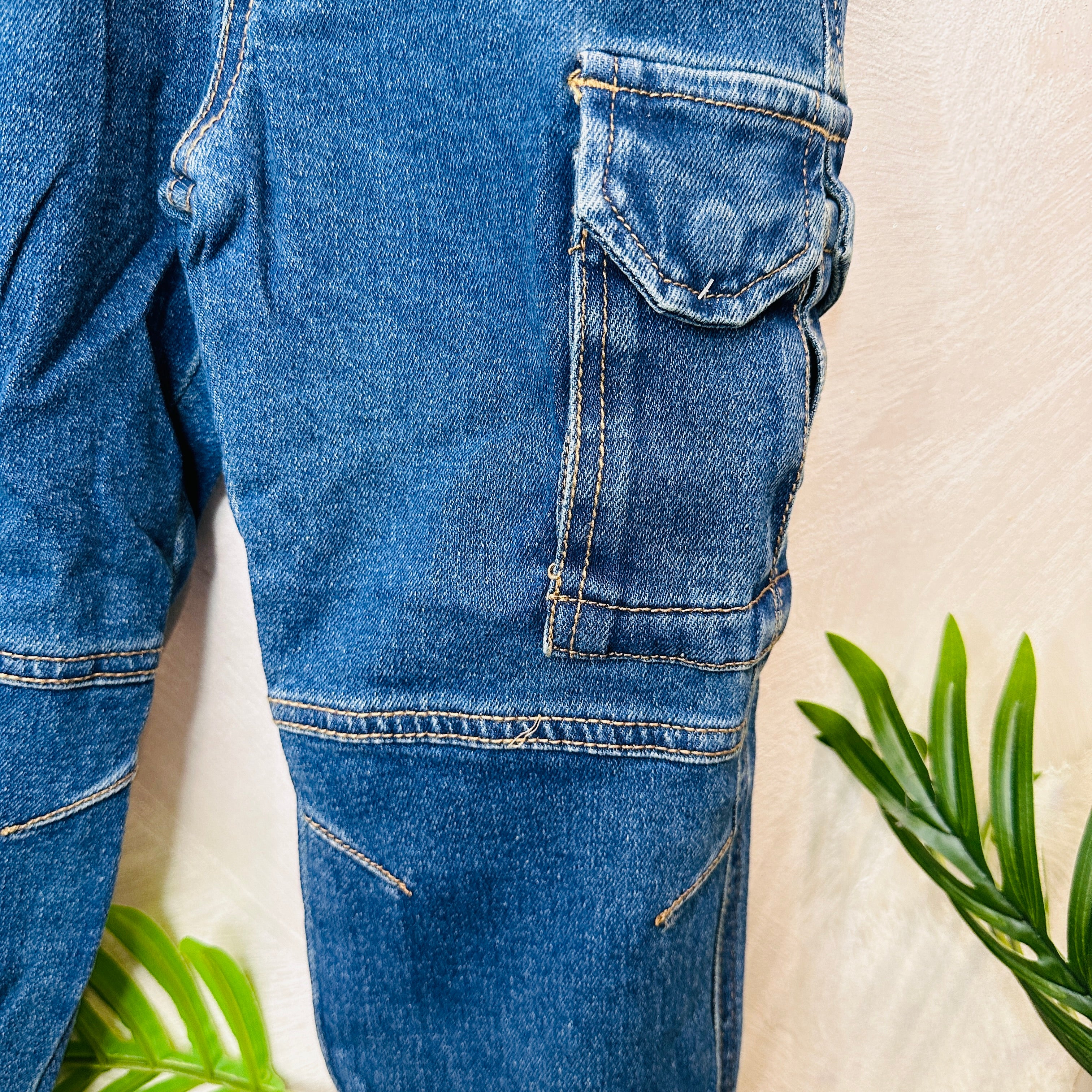 Jeans Cargo Blu