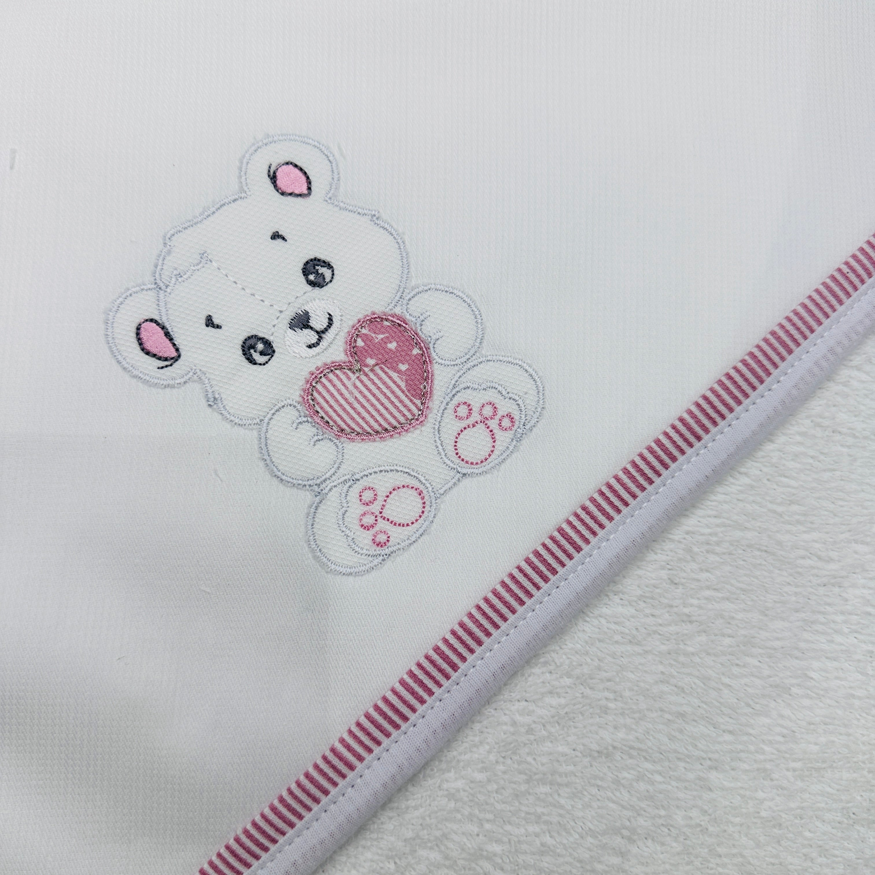 Accappatoio neonata  rosa antico ART AT001157