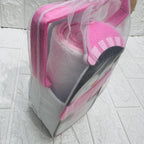 Accappatoio Triangolo dim 65x70 con Borsetta Rosa