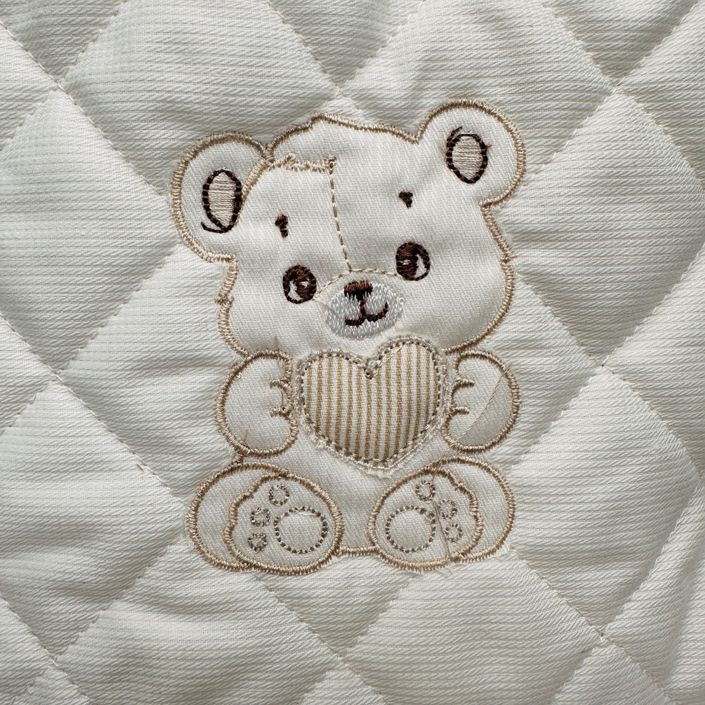 Beauty orso cuore panna dim 30x15