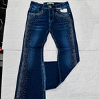 Jeans bimba brillantini Zs267
