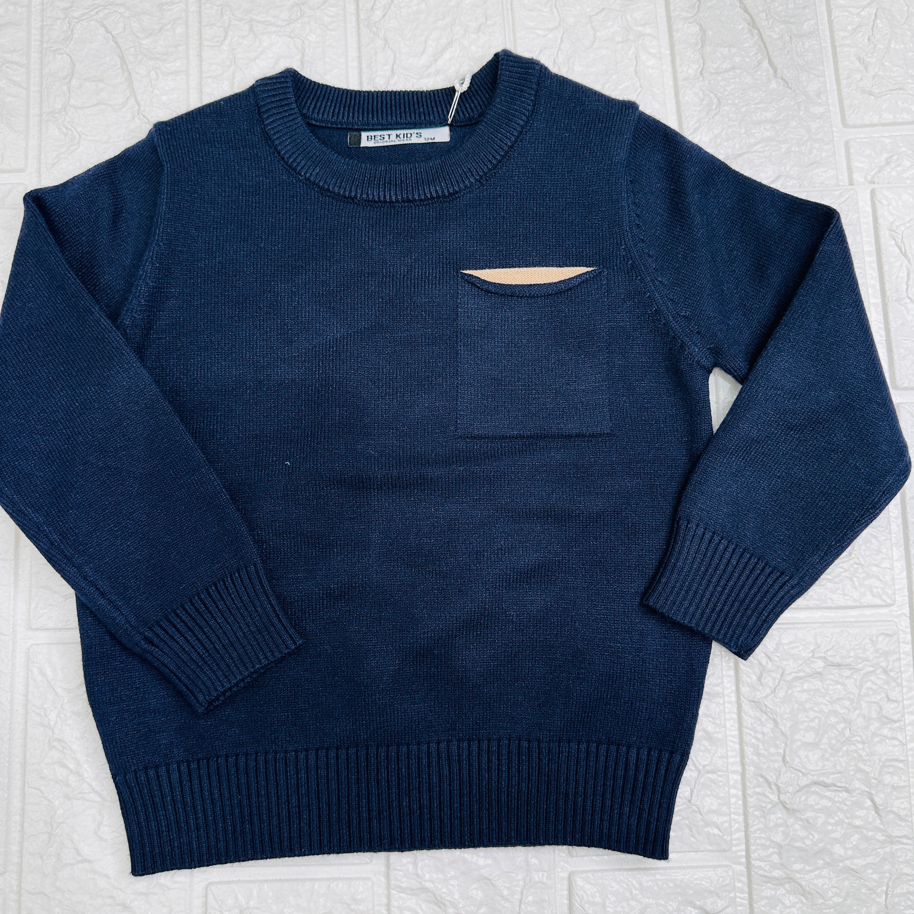 Maglioncino taschino blu