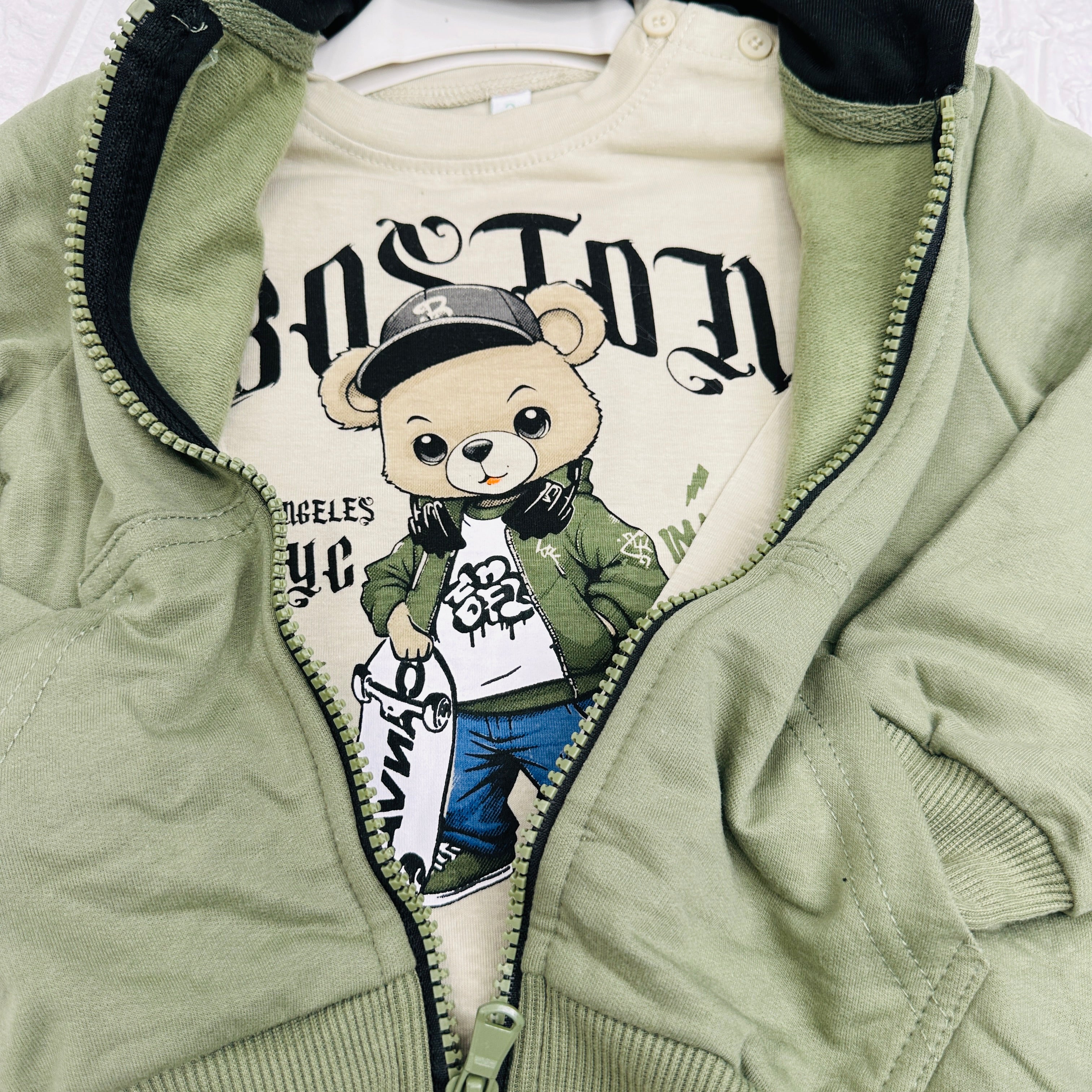 Tuta Boston orso Verde