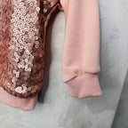 Felpa  bimba paiette Rosa