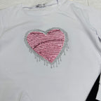 maglia e leggigs Cuore bianco