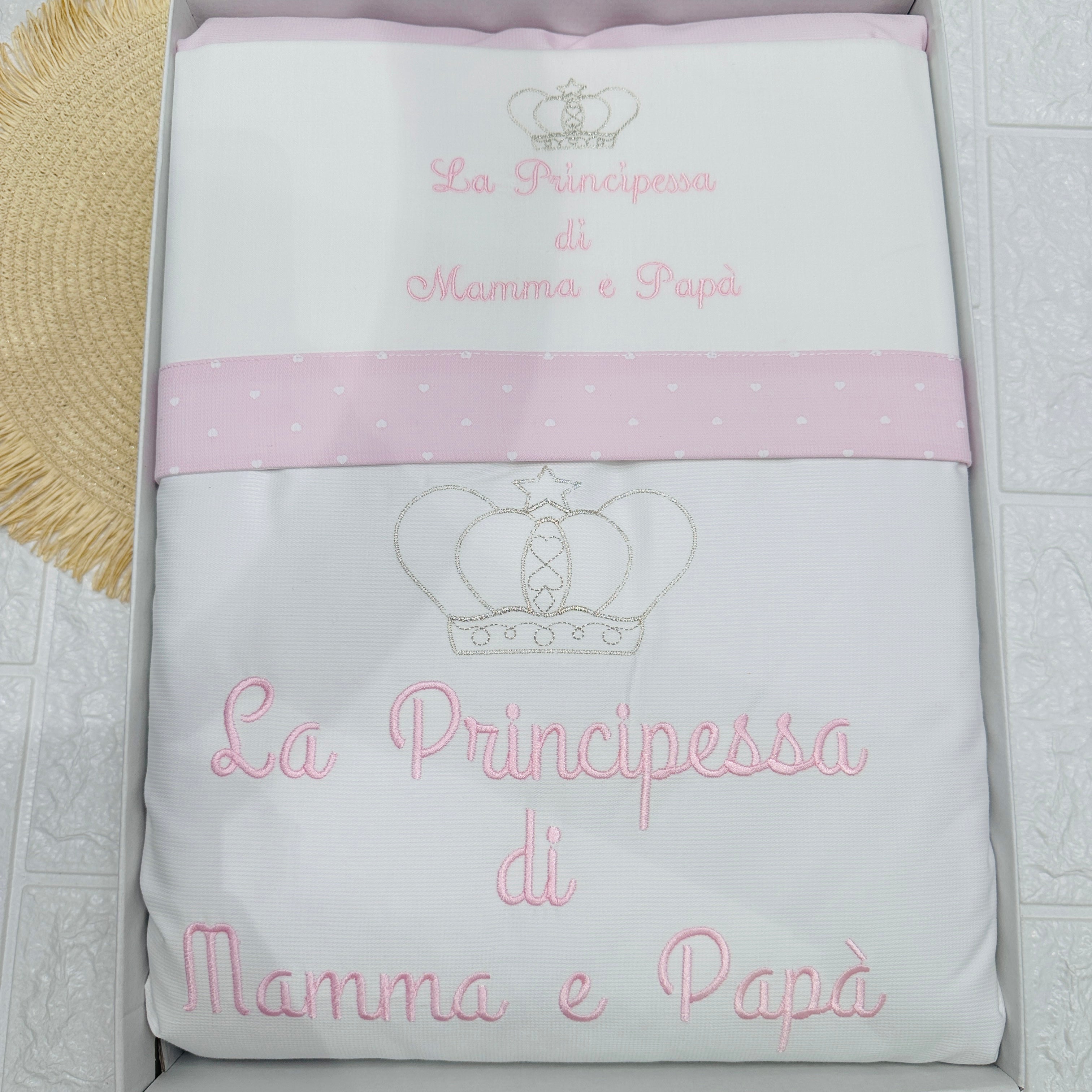 Set completo carrozzina principessa  bianco