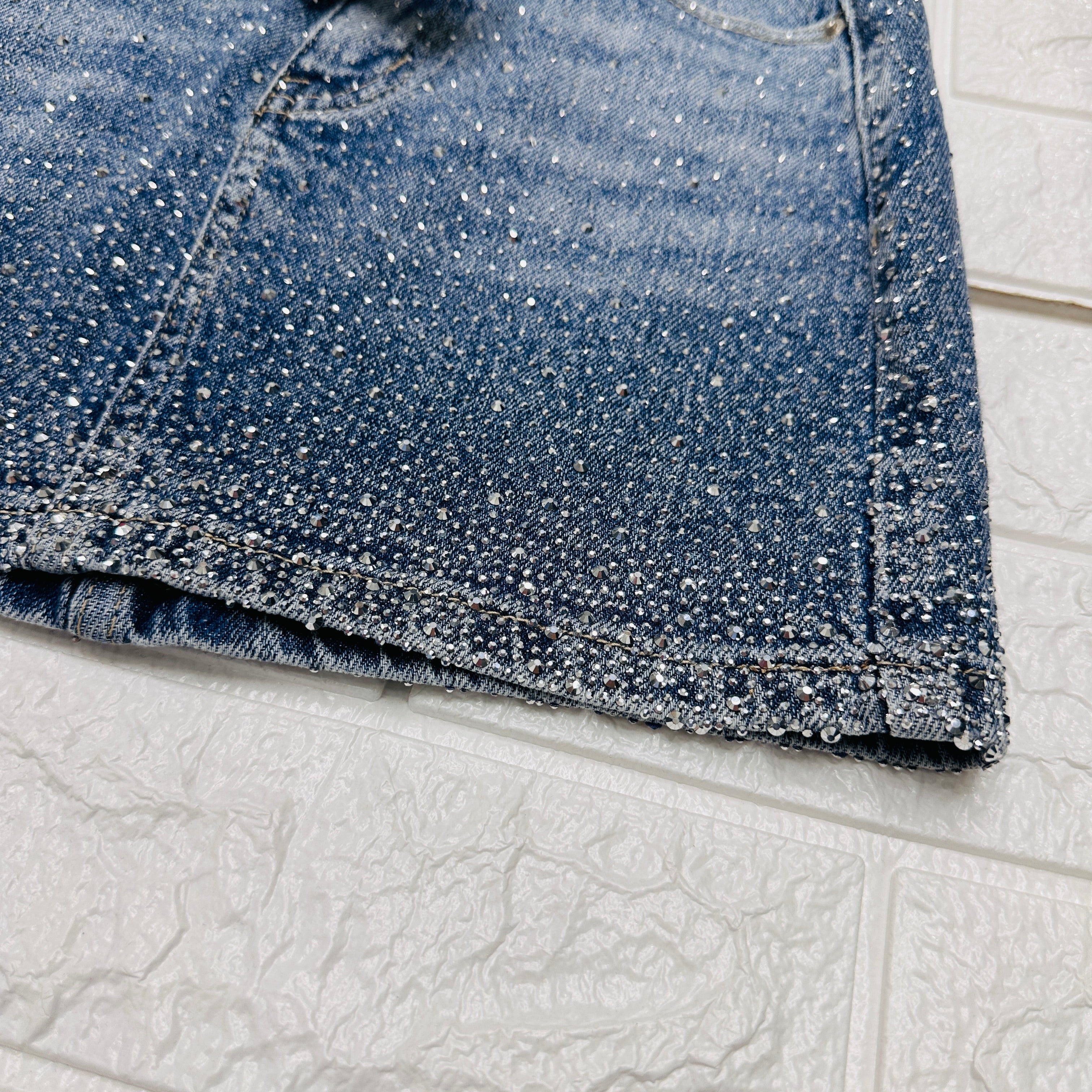 Gonna Jeans Bimba Brillantini Z54
