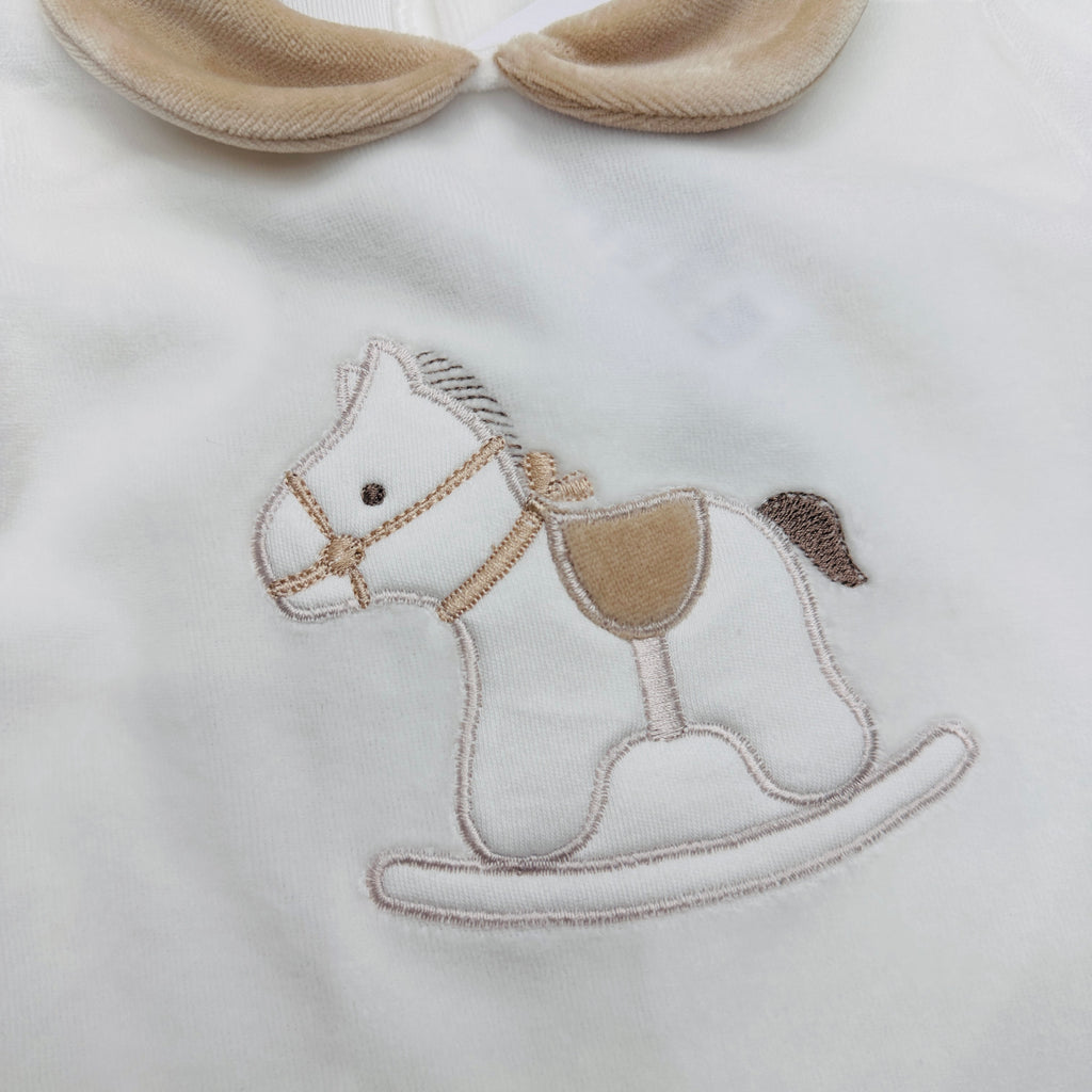 Tutina ciniglia cavallo panna 30412