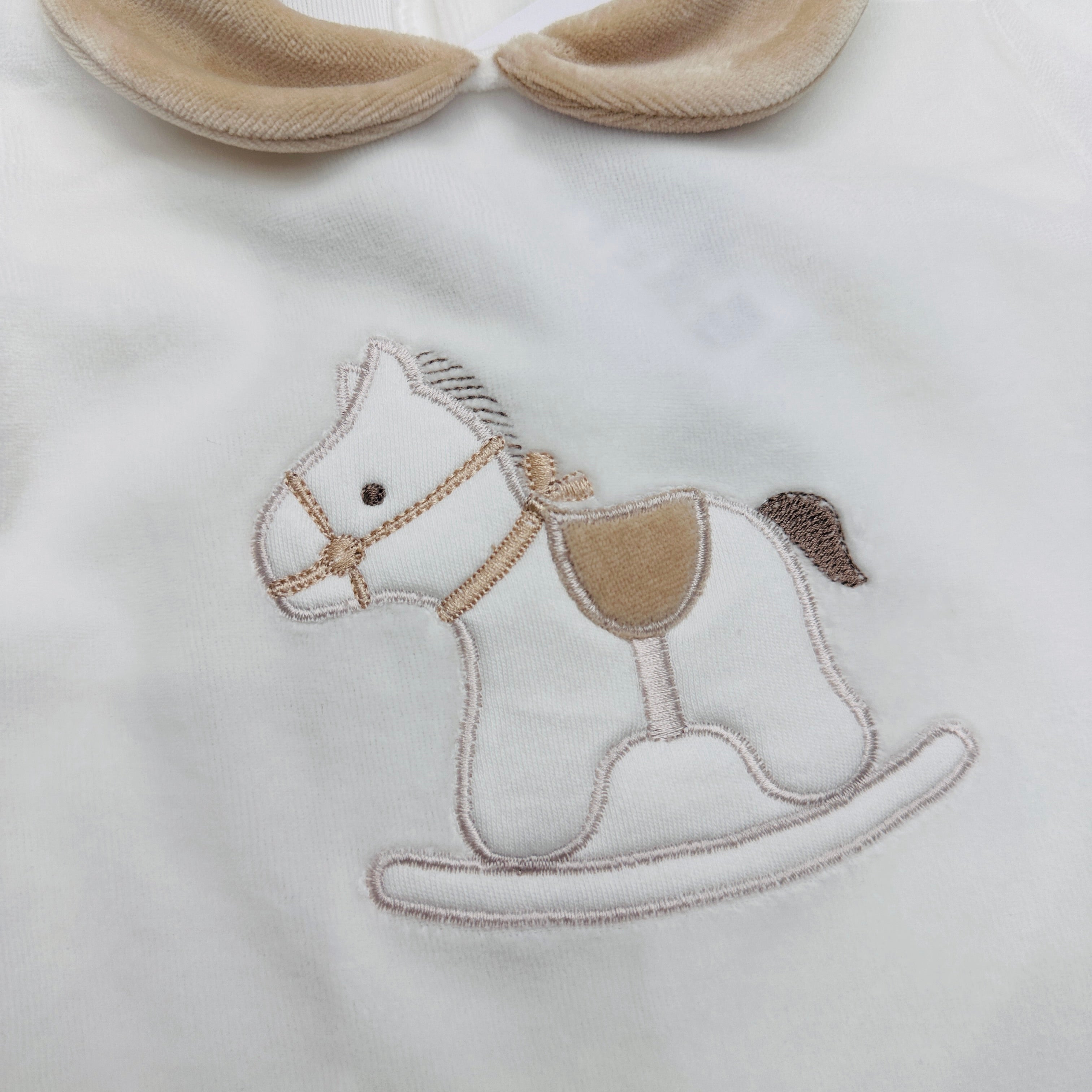 Tutina ciniglia cavallo panna 30412