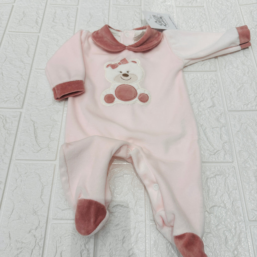 Tutina ciniglia orsetta rosa 30409