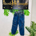 Jeans Cargo Blu