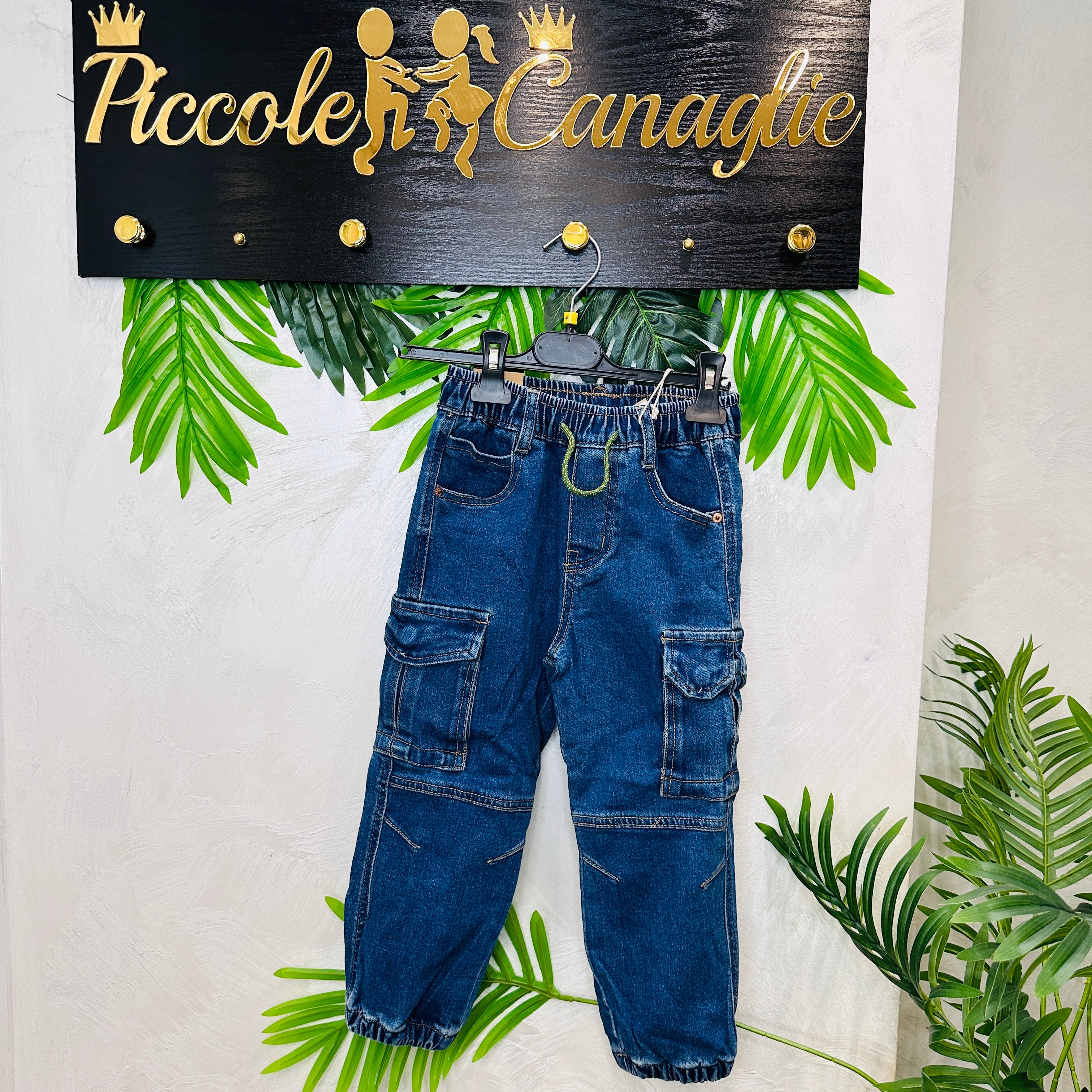 Jeans Cargo Blu