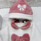 Set Nascita in Ciniglia Fiocco Rosa Antico