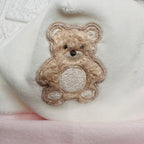 Cappello e Babbucce Ciniglia Orso Rosa