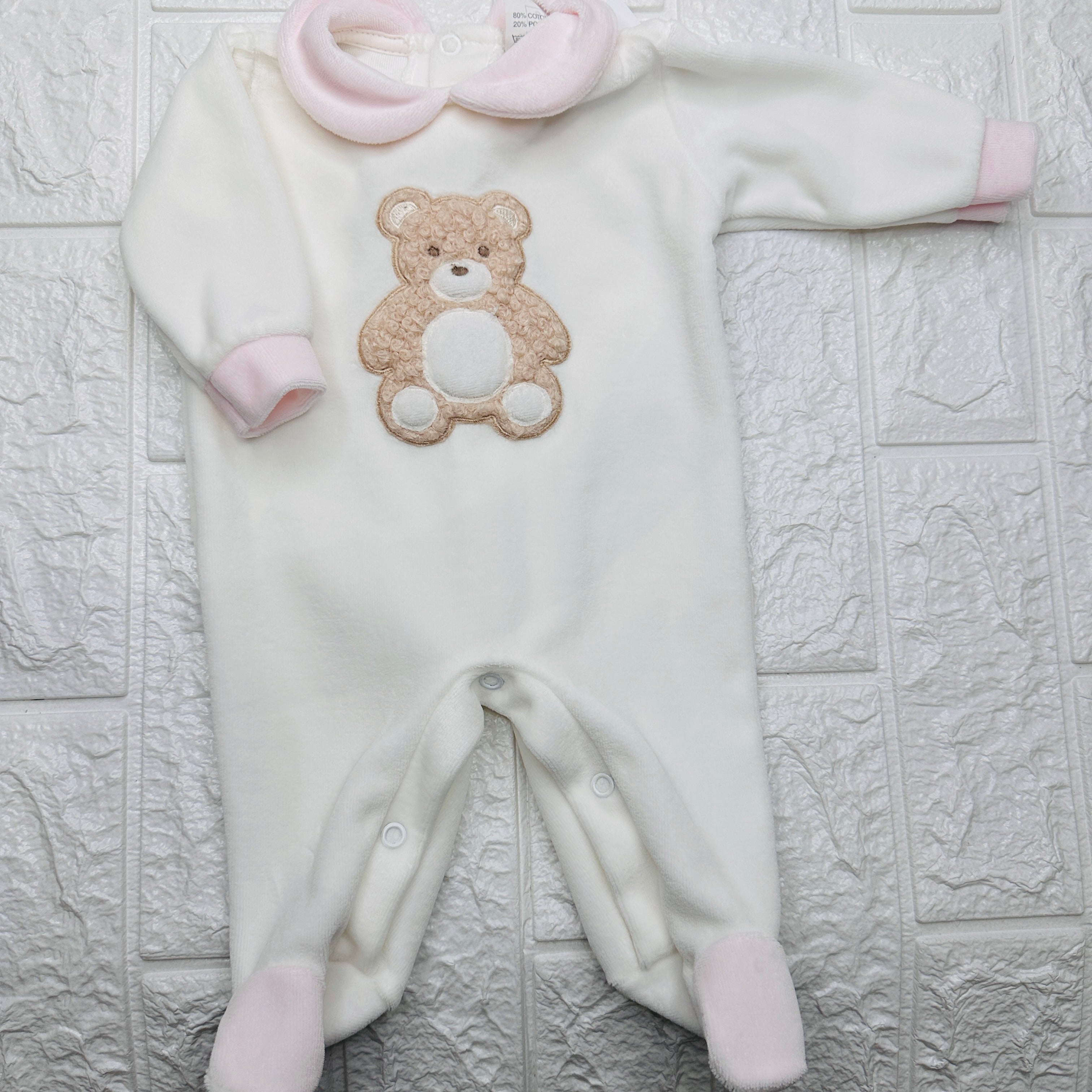 Tutina ciniglia orso bianca 30407