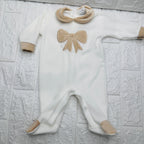 Tutina ciniglia fiocco panna 3041
