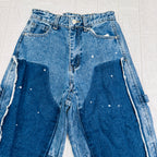 Jeans Modello Ballon blu