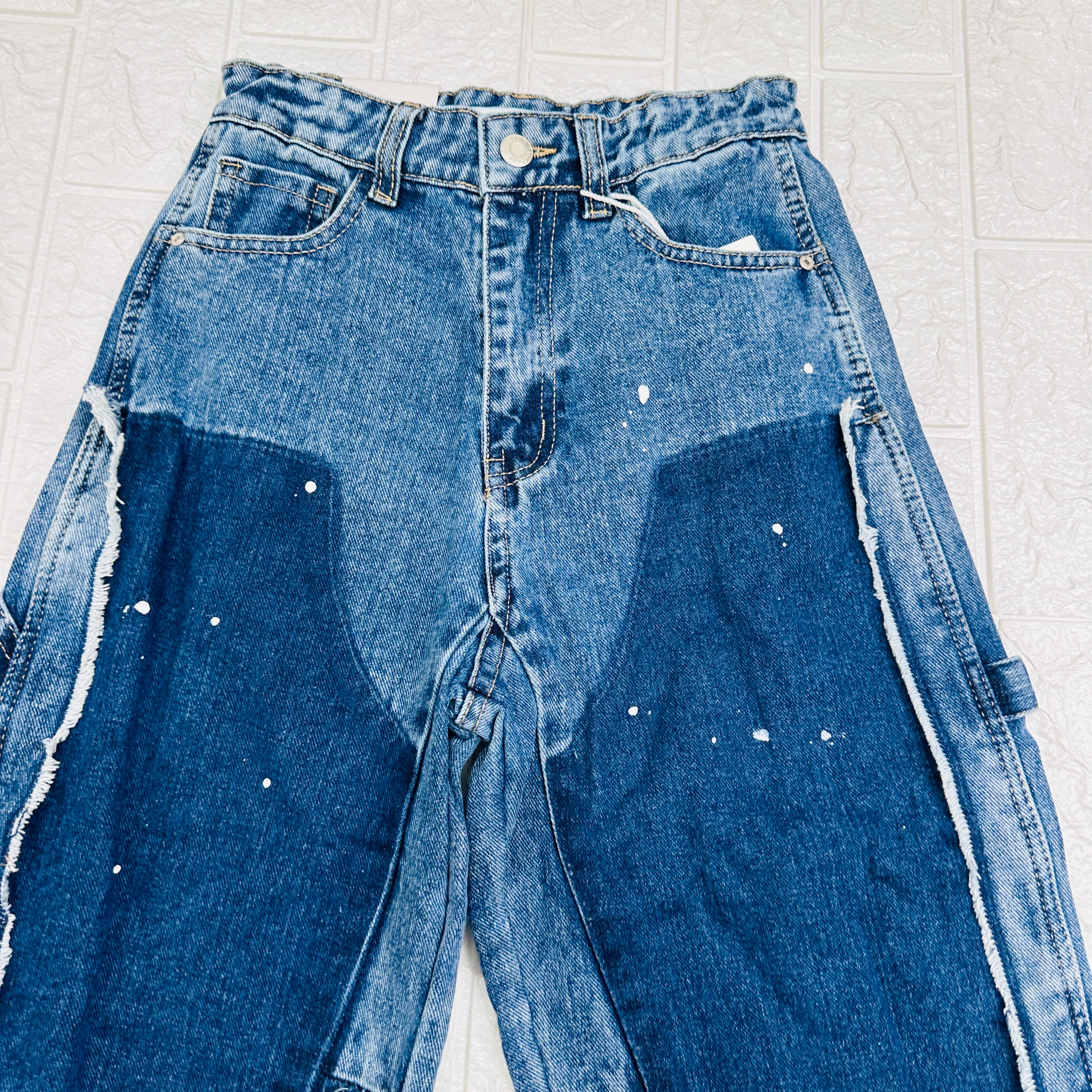 Jeans Modello Ballon blu