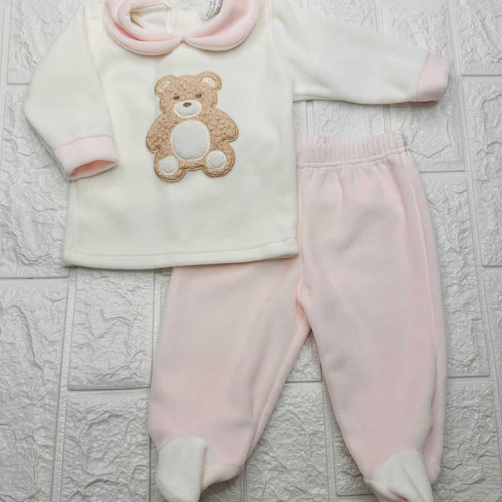 Tutina ciniglia orsetto rosa 31407