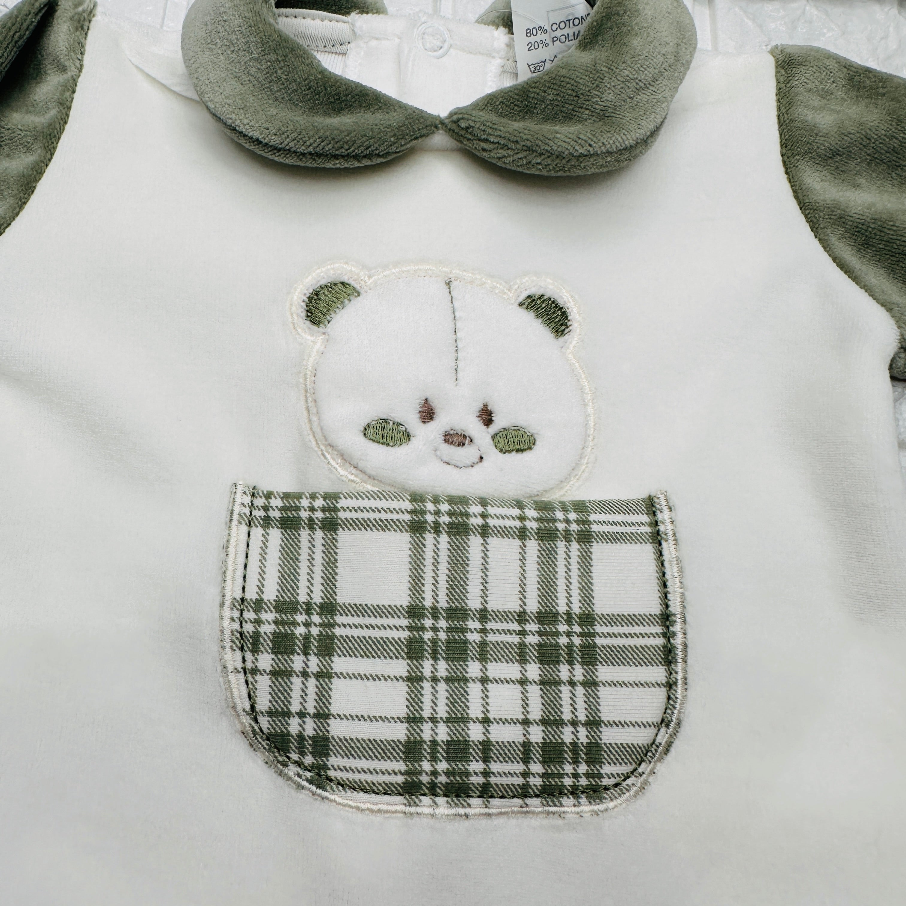 Tutina ciniglia orso verde 30406
