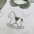 Tutina ciniglia Cavallo verde 30406