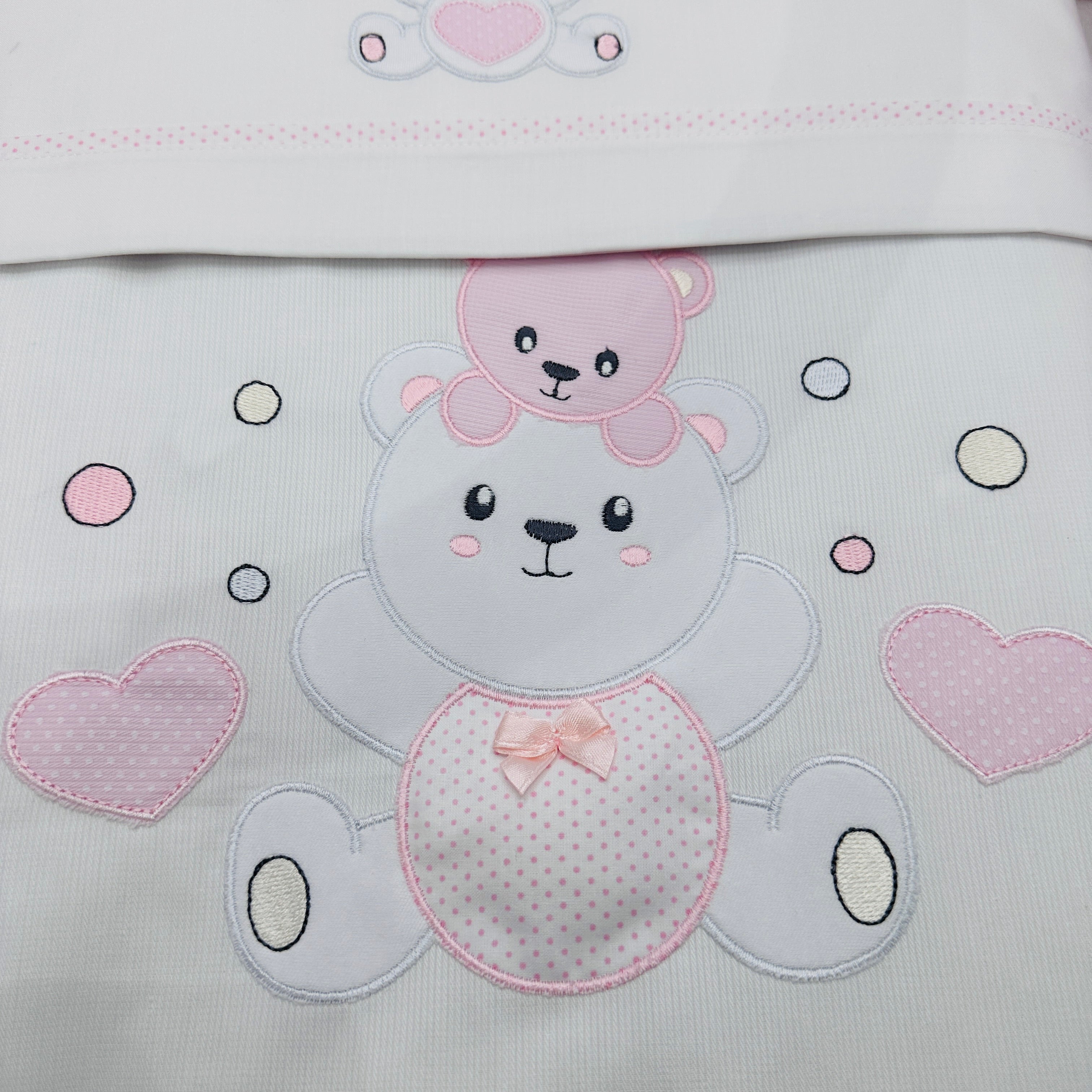 Set completo culla Orso suona  Rosa