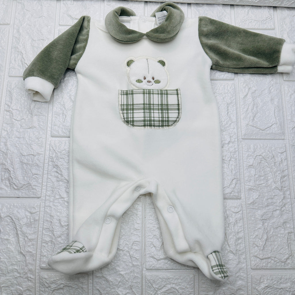 Tutina ciniglia orso verde 30406