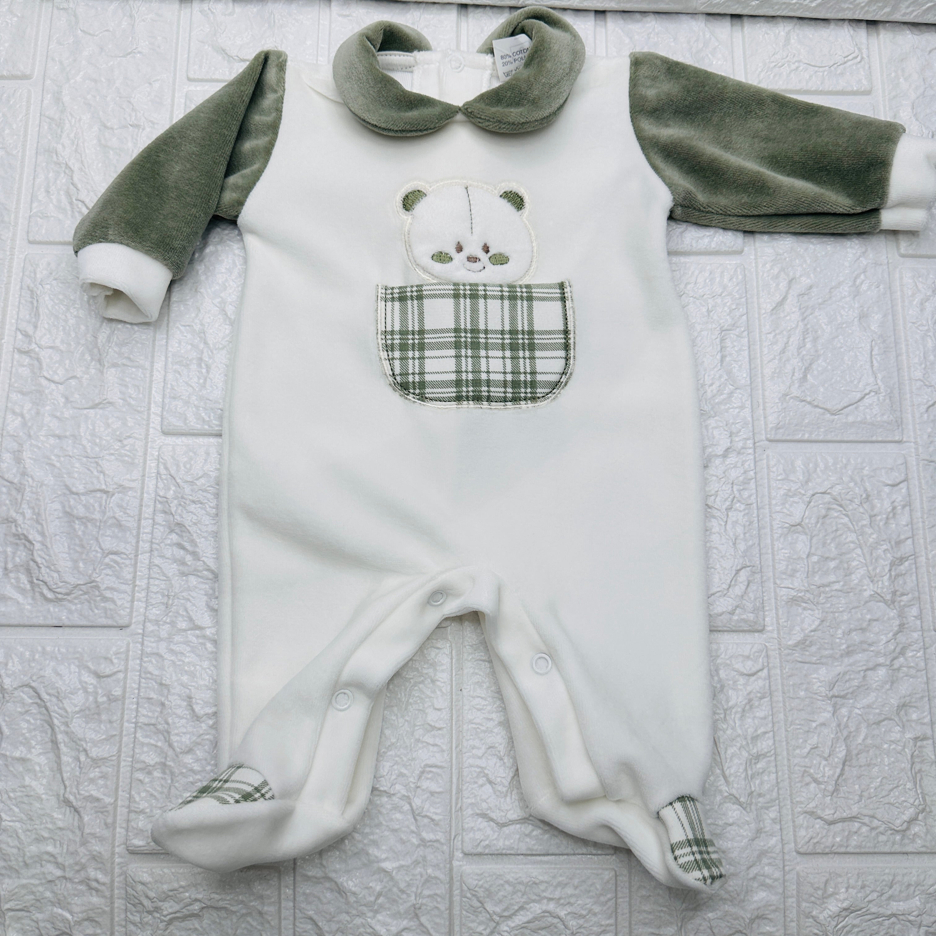 Tutina ciniglia orso verde 30406