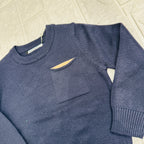 Maglioncino taschino blu