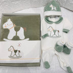 Set nascita Cavallino  ciniglia Verde