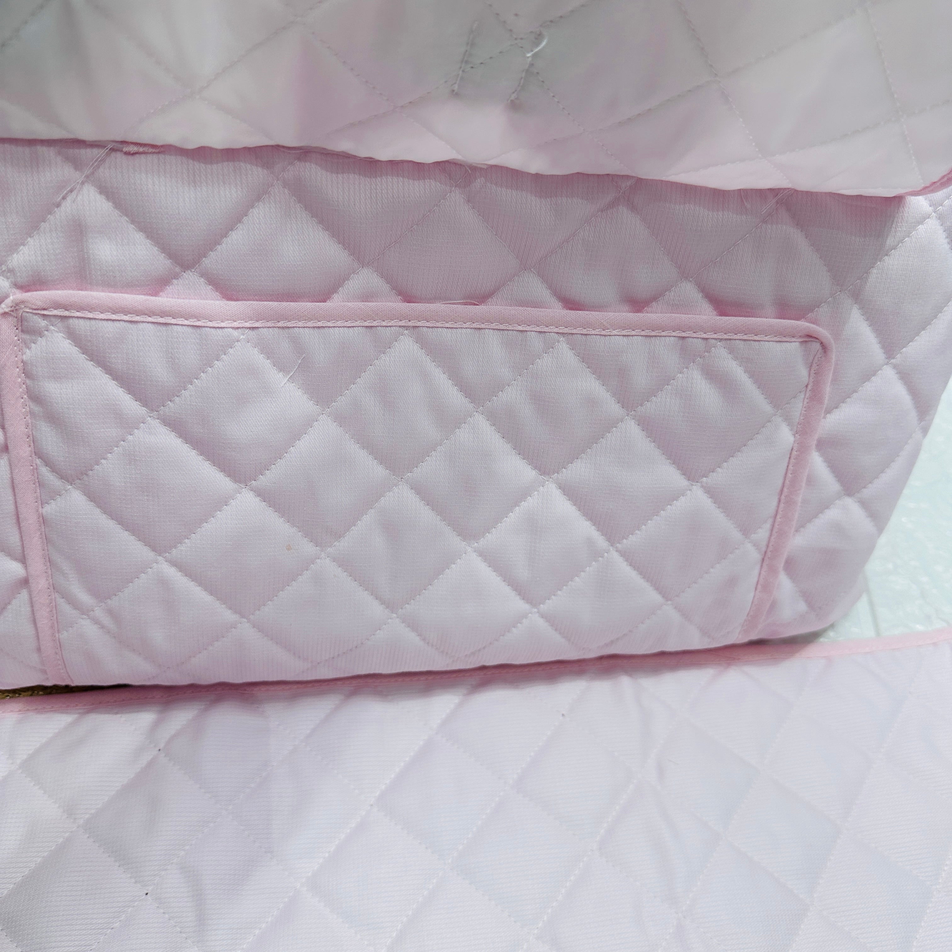 Borsa Nascita Fiocco Rosa                dim 45x30x18