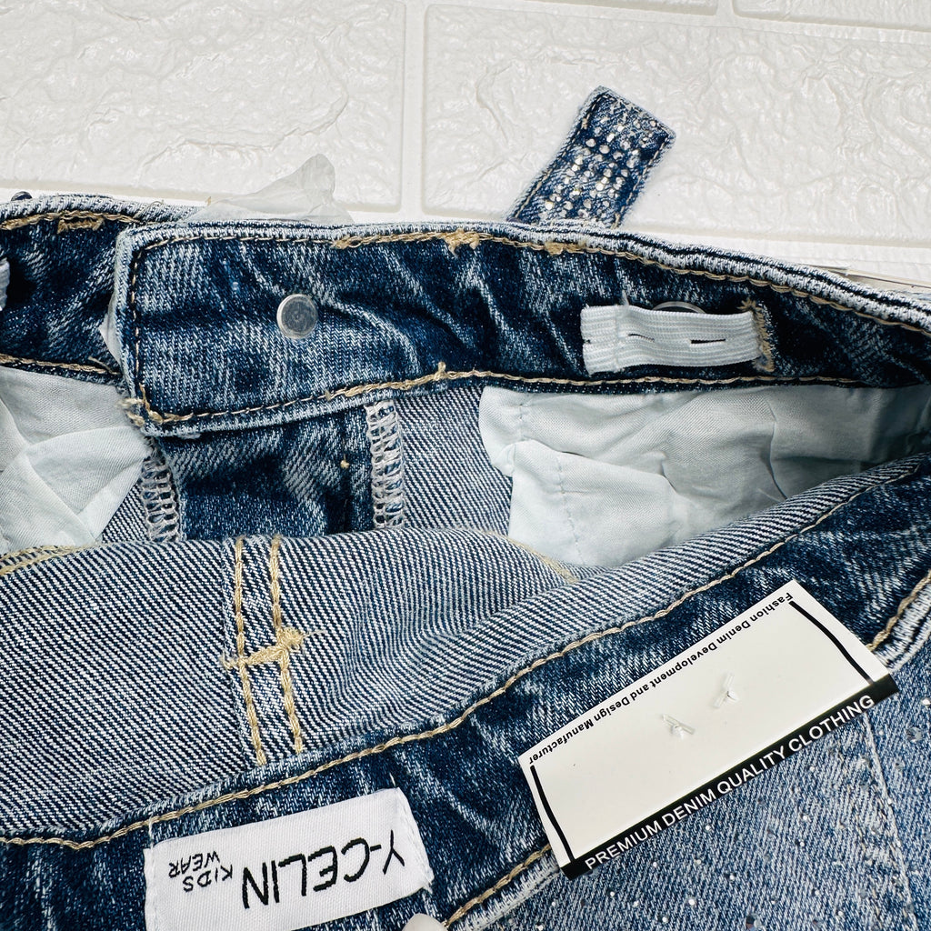 Gonna Jeans Bimba Brillantini Z54