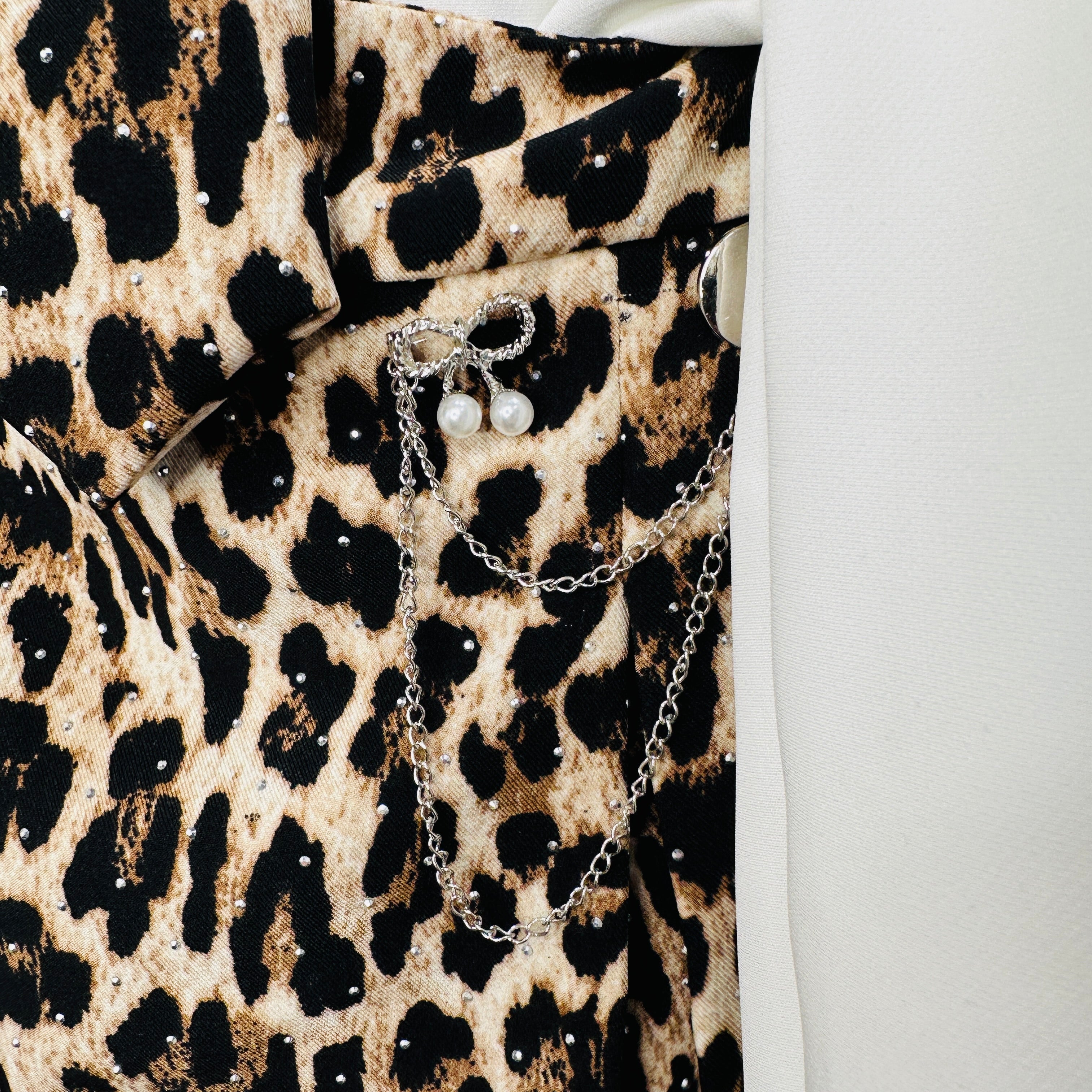 Completo bimba cravatta animalier