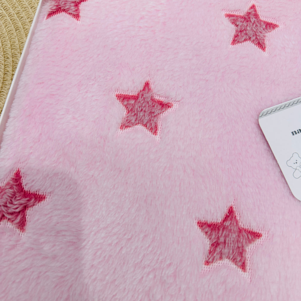 Coperta  Culla stelle rosa dim100x104