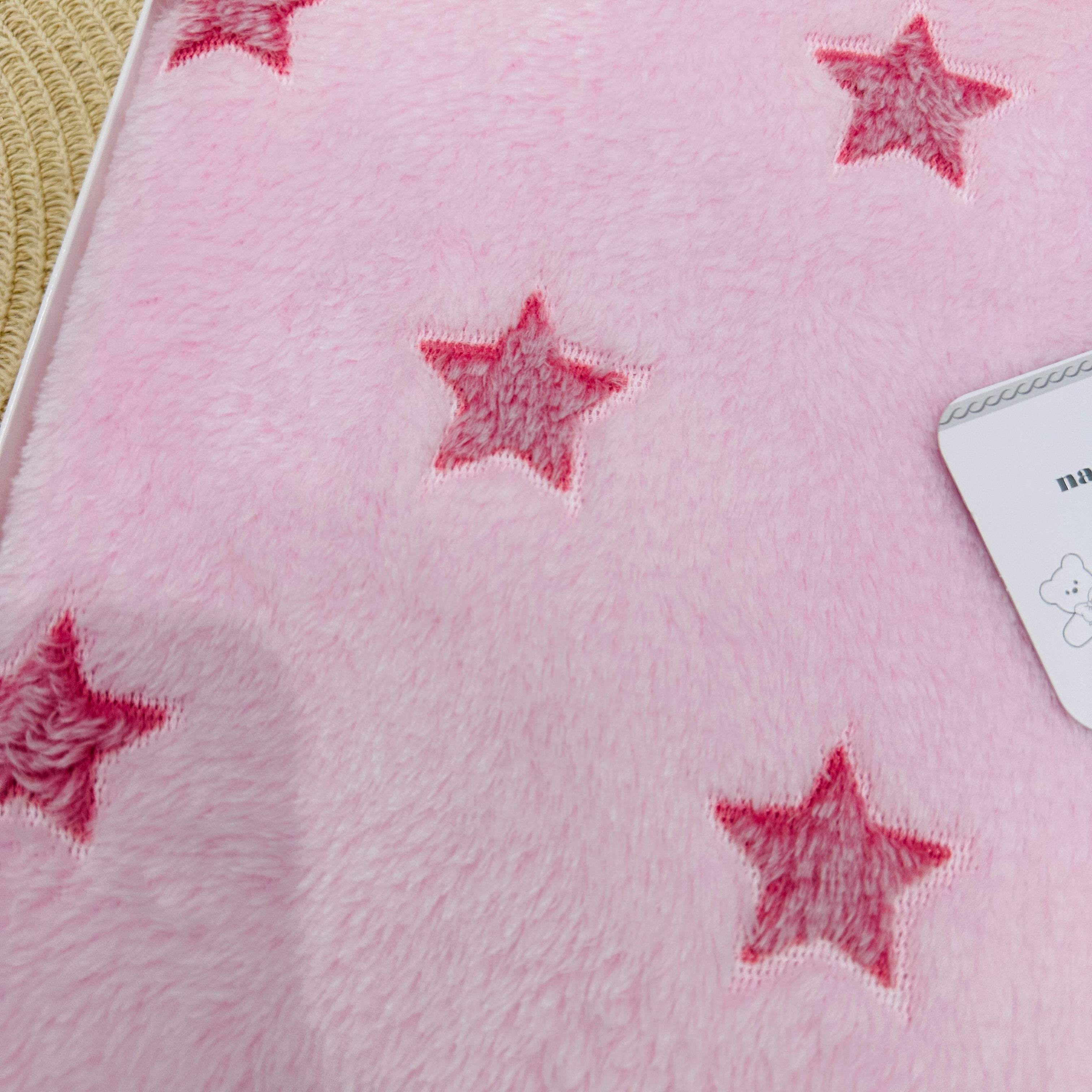 Coperta  Culla stelle rosa dim100x104