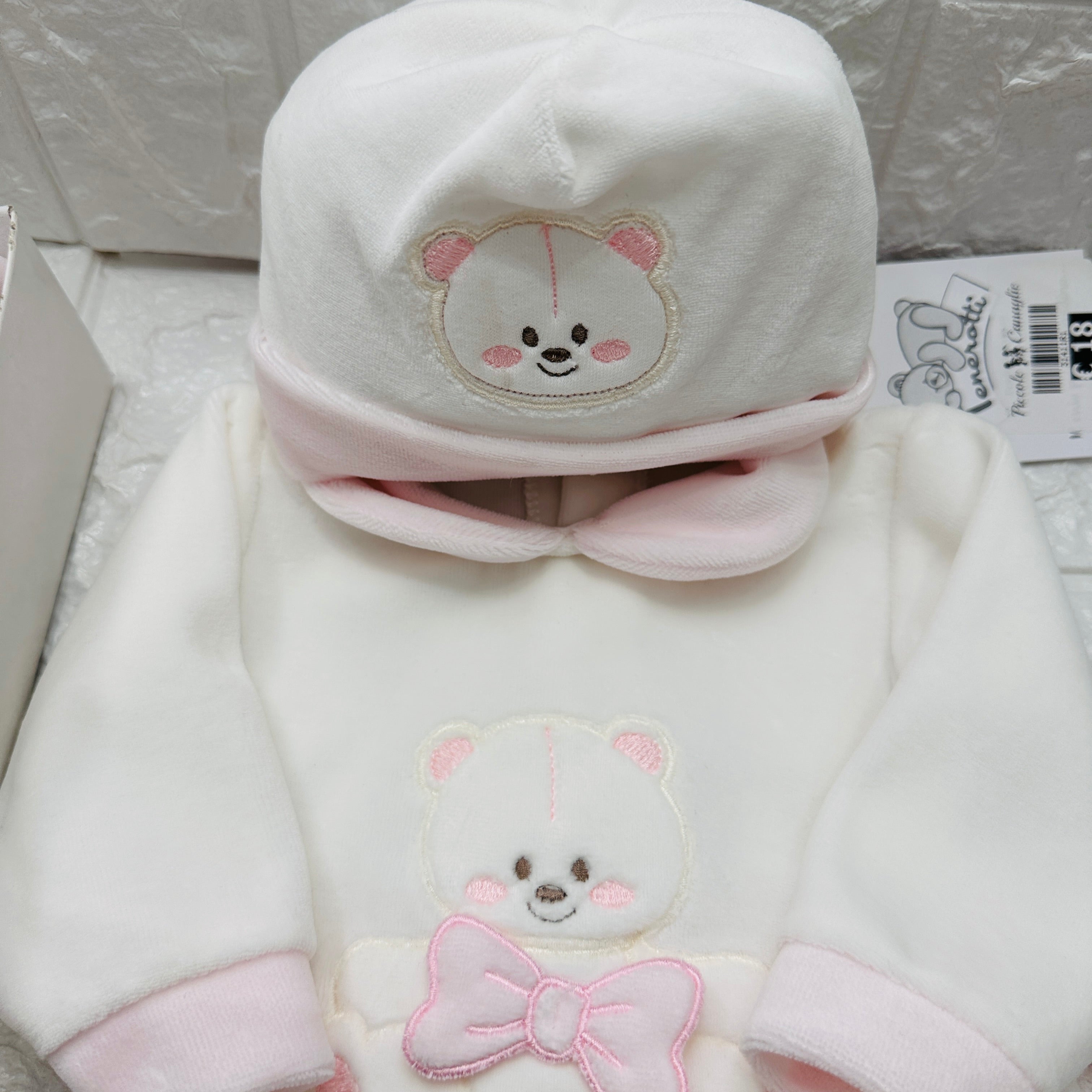 Set nascita ciniglia Orsetta fiocco rosa
