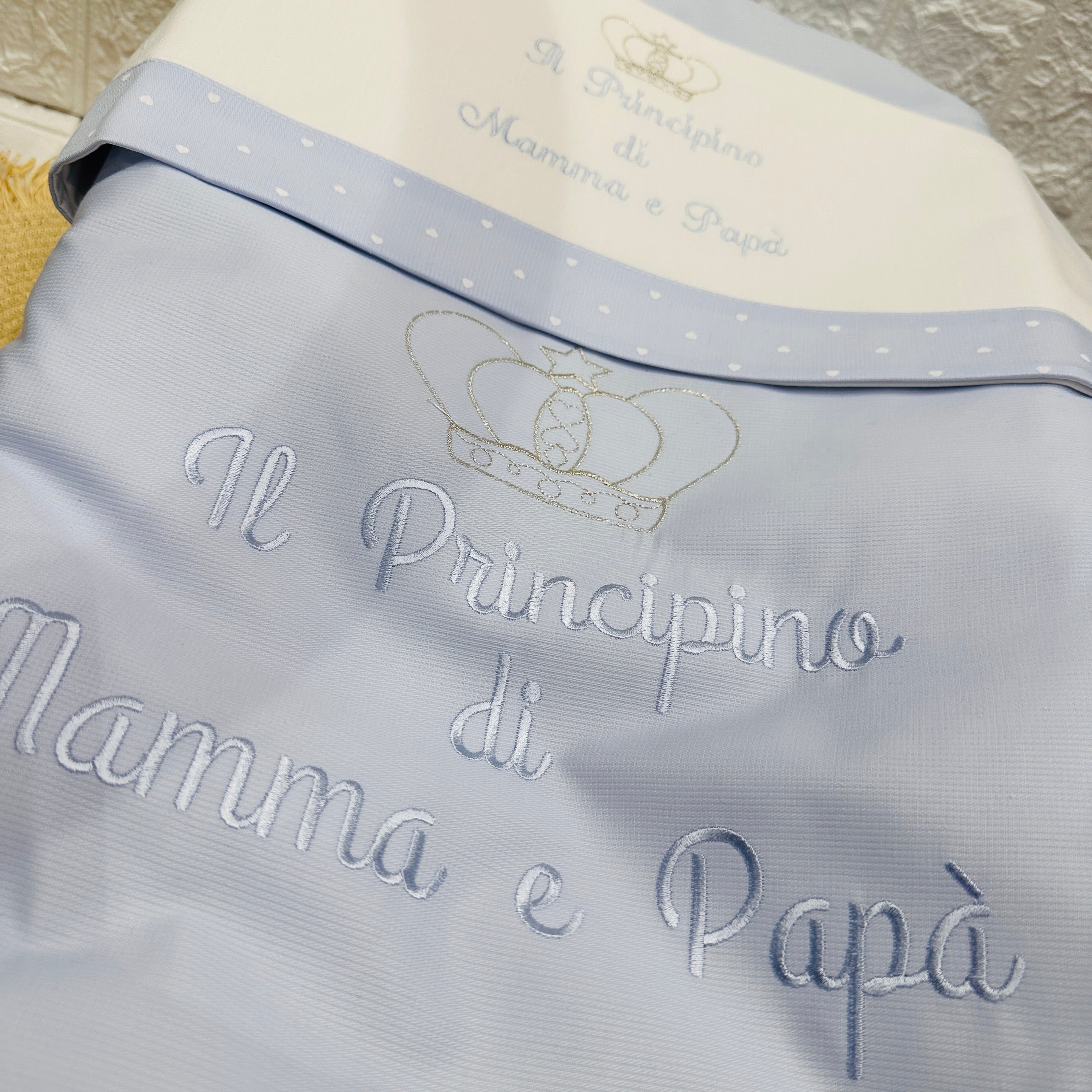 Set Completo carrozzina Principino Celeste