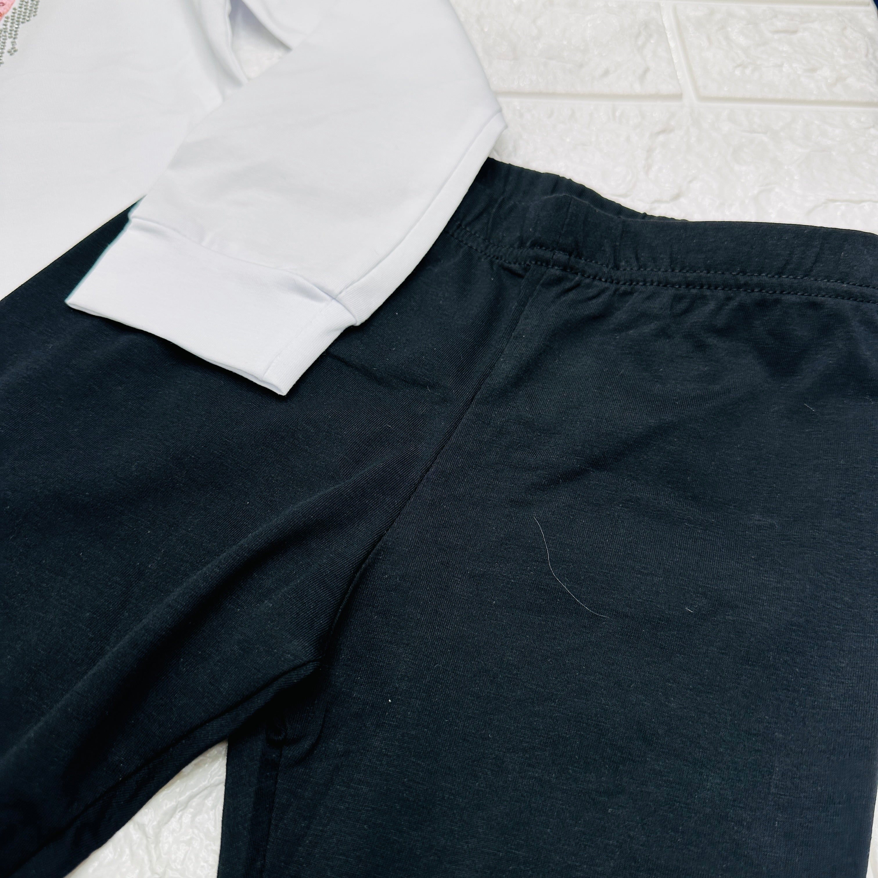 maglia e leggigs Cuore bianco