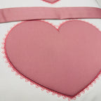Set completo carrozzina cuore rosa antico