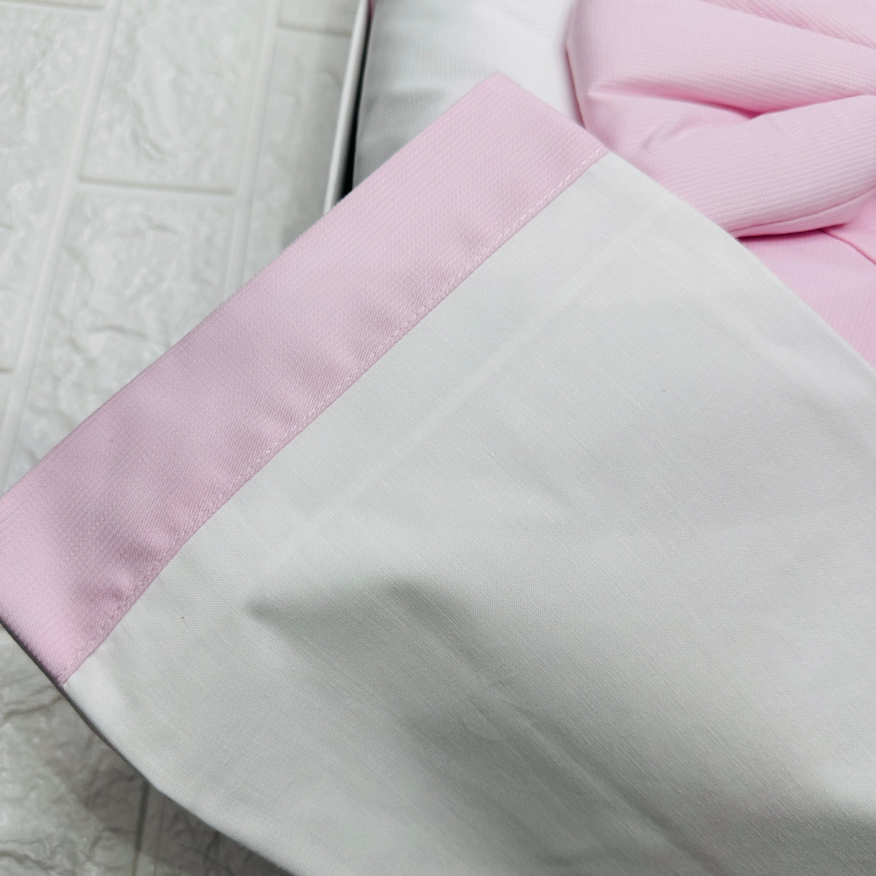 Set completo carrozzina fiocco rosa