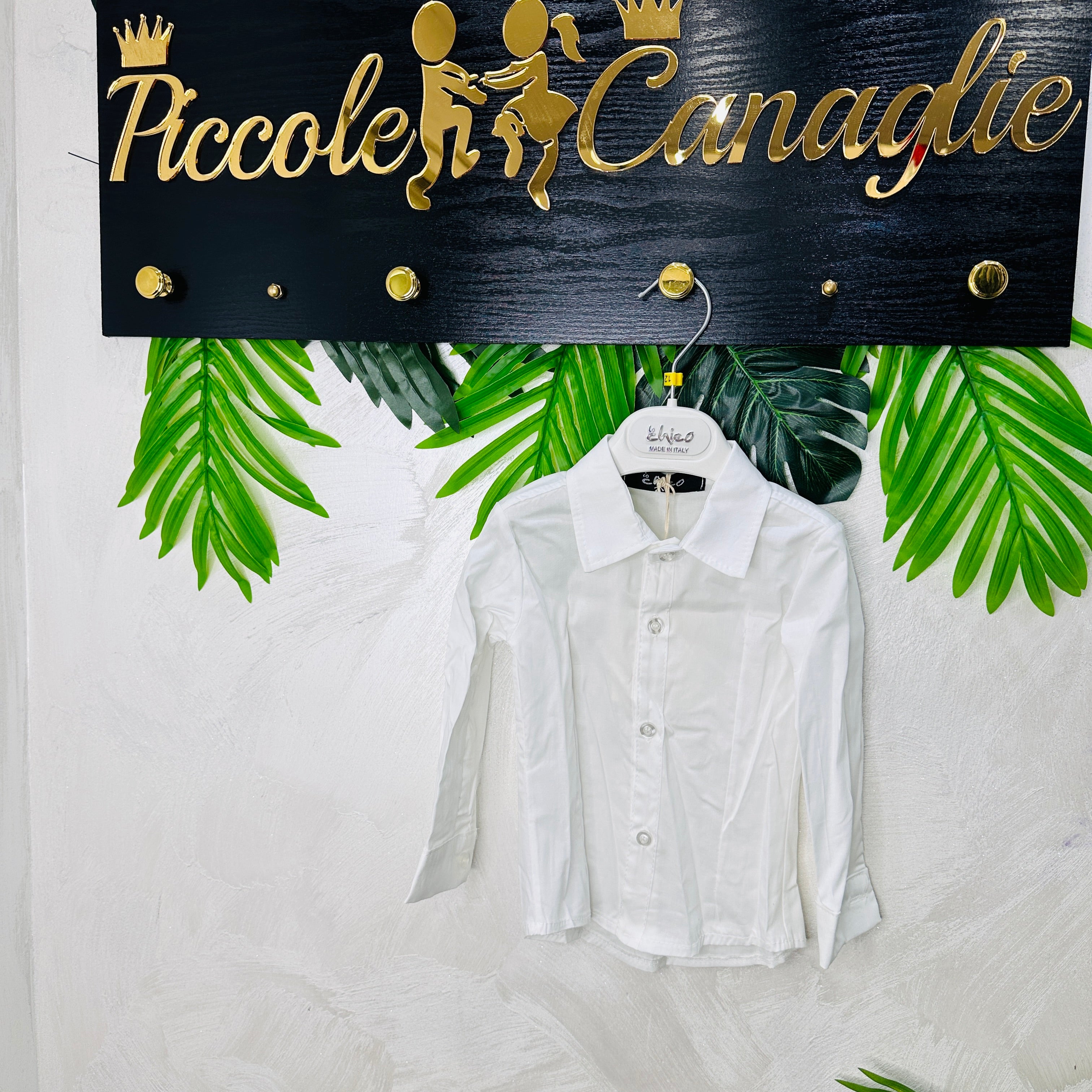 Camicia bianca cotone  mesi