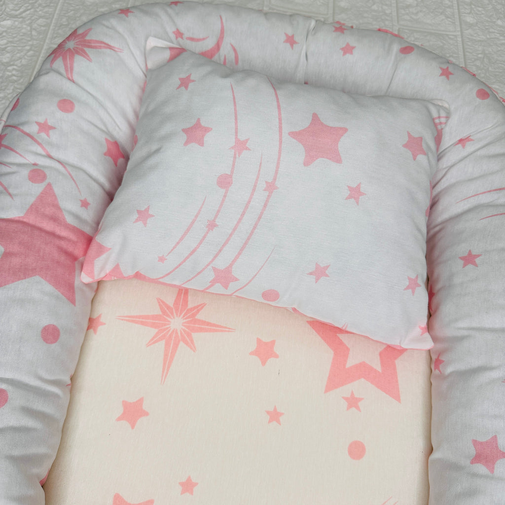 Riduttore carrozzina stelle rosa 75x46 cm