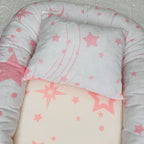 Riduttore carrozzina stelle rosa 75x46 cm