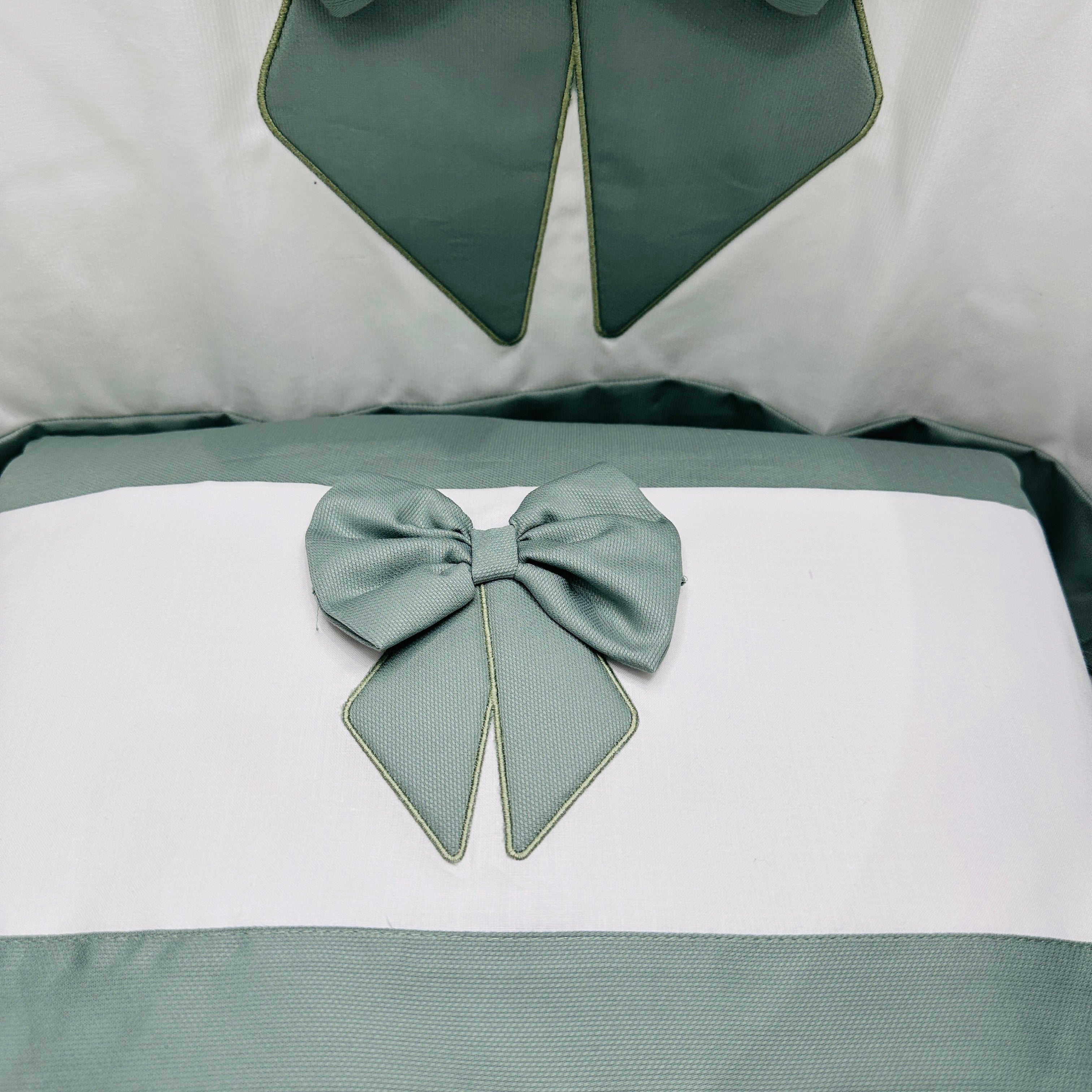 Set completo culla fiocco verde