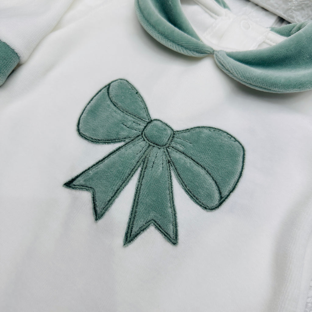 Tutina ciniglia fiocco Verde 30413