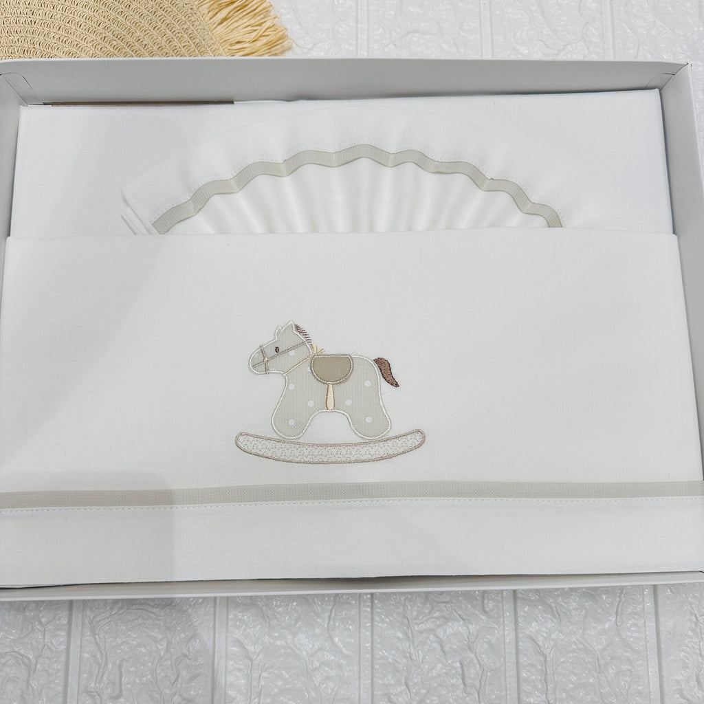 Lenzuola Culla cavallino panna ART LL018165