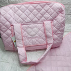 Borsa Nascita cuore rosa.                  dim 45x30x18