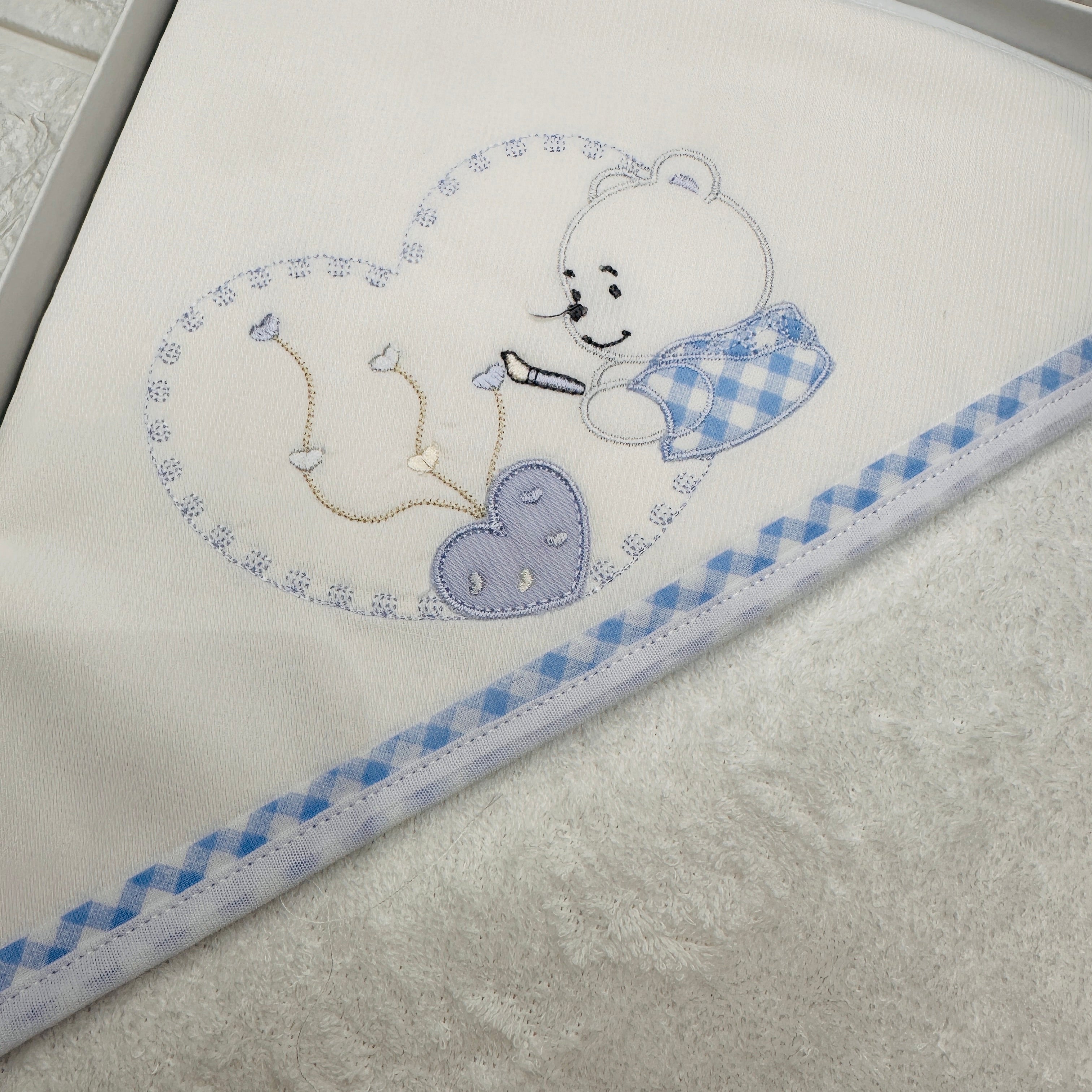 Accappatoio celeste neonato ART AT001161