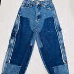 Jeans Modello Ballon blu